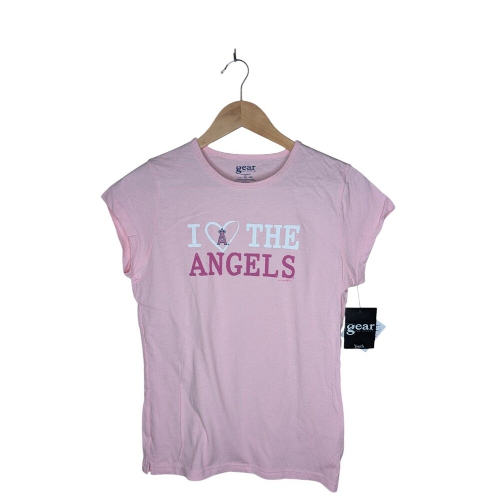 Gear For Sports Youth MLB Angels Girls Pink Pale T Shirt Size XL